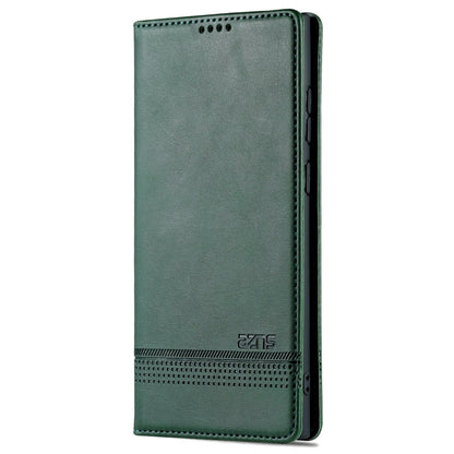 For Samsung Galaxy S24 Ultra 5G AZNS Magnetic Calf Texture Flip Leather Phone Case(Dark Green) - Galaxy S24 Ultra 5G Cases by AZNS | Online Shopping South Africa | PMC Jewellery | Buy Now Pay Later Mobicred