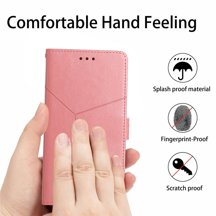 For Google Pixel 9 Pro Y-shaped Pattern Flip Leather Phone Case(Pink) - Google Cases by PMC TechLife | Online Shopping South Africa | PMC TechLife | Buy Now Pay Later Mobicred