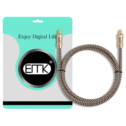 20m EMK OD6.0mm Gold-plated TV Digital Audio Optical Fiber Connecting Cable - Audio Optical Cables by EMK | Online Shopping South Africa | PMC Jewellery | Buy Now Pay Later Mobicred