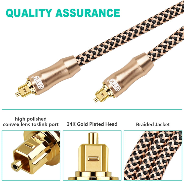 20m EMK OD6.0mm Gold-plated TV Digital Audio Optical Fiber Connecting Cable - free shipping - PMC Jewellery - Order now!