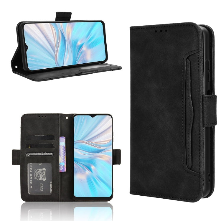 For Blackview Oscal C70 Skin Feel Calf Texture Card Slots Leather Phone Case(Black) - More Brand by PMC Jewellery | Online Shopping South Africa | PMC Jewellery