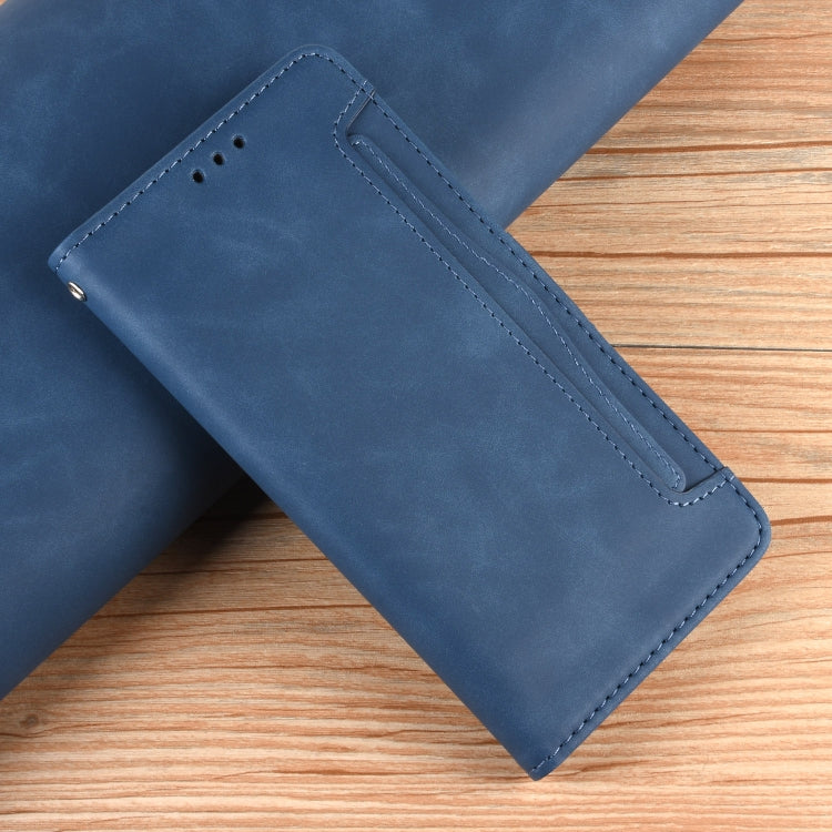 For Blackview A96 Skin Feel Calf Texture Card Slots Leather Phone Case(Blue) - More Brand by PMC Jewellery | Online Shopping South Africa | PMC Jewellery