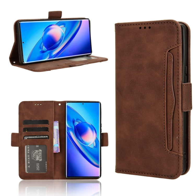 For Blackview A200 Pro Skin Feel Calf Texture Card Slots Leather Phone Case(Brown) - More Brand by PMC TechLife | Online Shopping South Africa | PMC TechLife