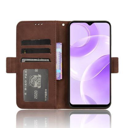 For Ulefone Note 15 Skin Feel Calf Texture Card Slots Leather Phone Case(Brown) - Ulefone Cases by PMC Jewellery | Online Shopping South Africa | PMC Jewellery | Buy Now Pay Later Mobicred