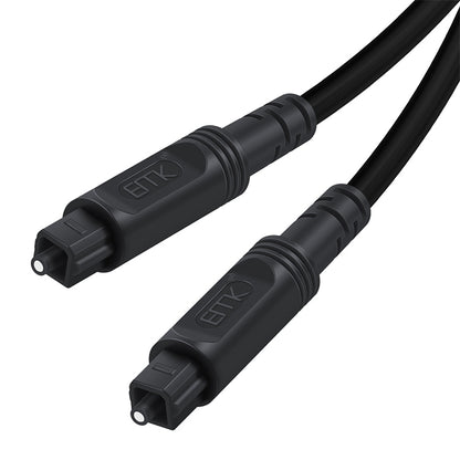 20m EMK OD4.0mm Square Port to Square Port Digital Audio Speaker Optical Fiber Connecting Cable(Black) - Audio Optical Cables by EMK | Online Shopping South Africa | PMC Jewellery | Buy Now Pay Later Mobicred