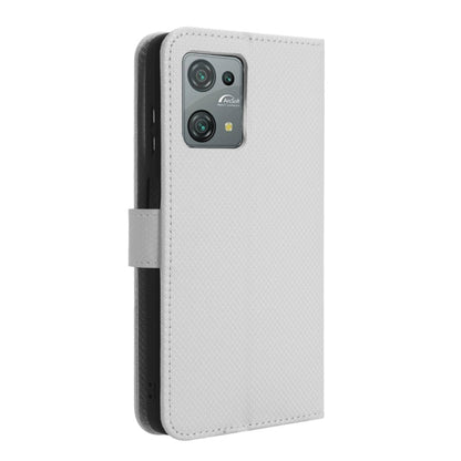 For Blackview Oscal C30 / C30 Pro Diamond Texture Leather Phone Case(White) - More Brand by PMC Jewellery | Online Shopping South Africa | PMC Jewellery