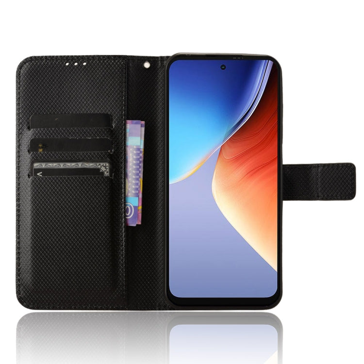 For Blackview A96 Diamond Texture Leather Phone Case(Black) - More Brand by PMC TechLife | Online Shopping South Africa | PMC TechLife