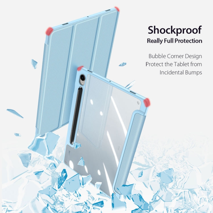 For Samsung Galaxy Tab S10 FE / S9 FE / S9 DUX DUCIS TOBY Series Antiskid Leather Tablet Case with Sleep / Wake-up Function(Blue) - free shipping - PMC Jewellery - Order now!