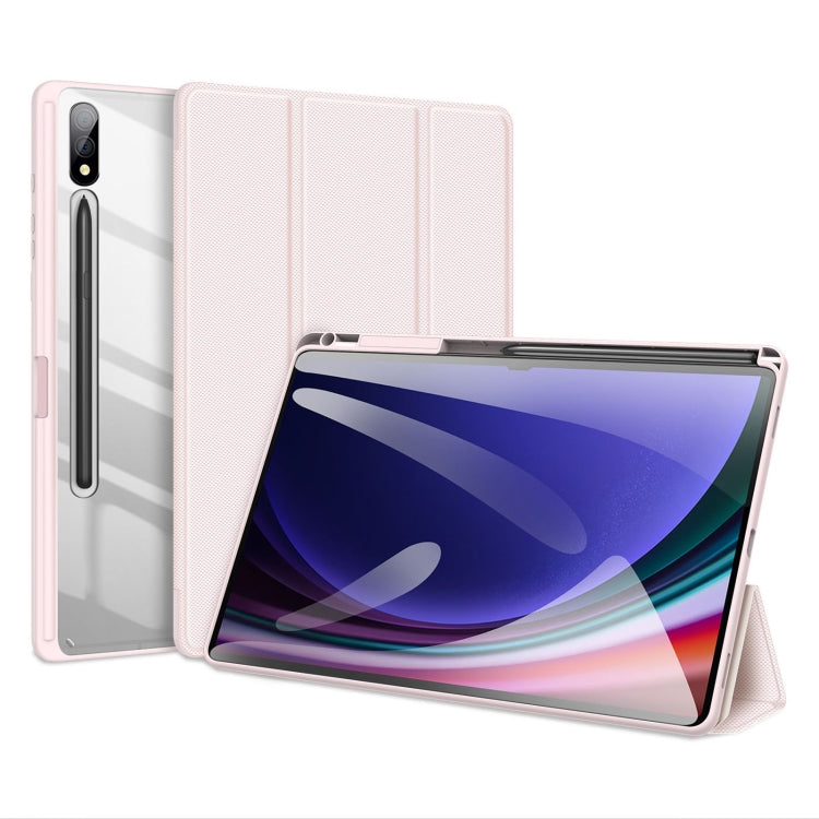 For Samsung Galaxy Tab S10+ DUX DUCIS TOBY Series Antiskid Leather Tablet Case with Sleep / Wake-up Function(Pink) - Other Galaxy Tab PC by DUX DUCIS | Online Shopping South Africa | PMC Jewellery | Buy Now Pay Later Mobicred