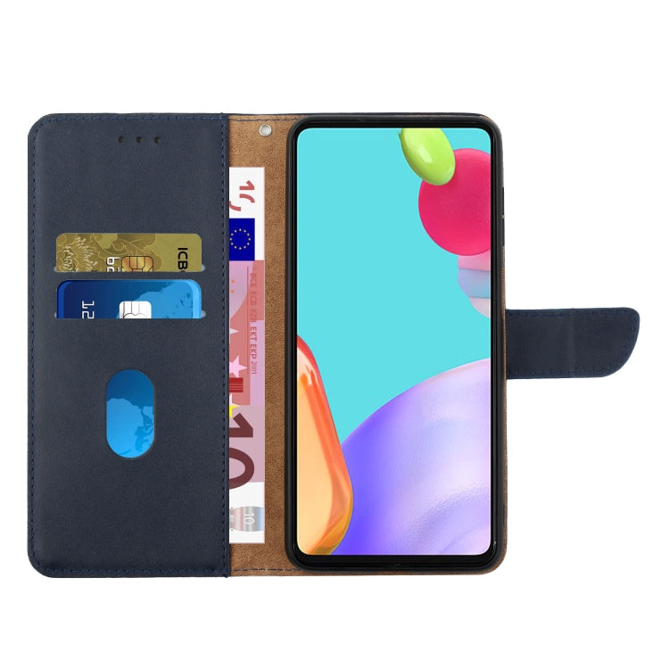 For Google Pixel 9 Pro HT02 Genuine Leather Fingerprint-proof Flip Phone Case(Blue) - Google Cases by PMC Jewellery | Online Shopping South Africa | PMC Jewellery | Buy Now Pay Later Mobicred