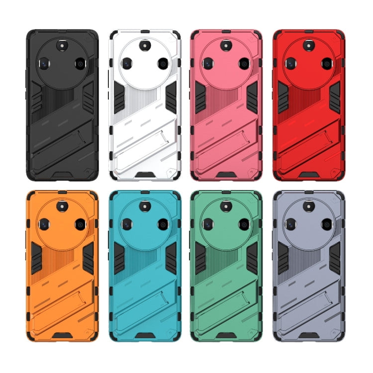 For Honor X50 5G Global / X9B Punk Armor 2 in 1 PC + TPU Phone Case with Holder(Red) - Honor Cases by PMC TechLife | Online Shopping South Africa | PMC TechLife | Buy Now Pay Later Mobicred