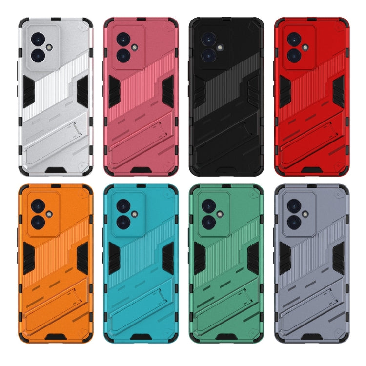 For Honor 100 5G Punk Armor 2 in 1 PC + TPU Phone Case with Holder(Red) - Honor Cases by PMC TechLife | Online Shopping South Africa | PMC TechLife | Buy Now Pay Later Mobicred