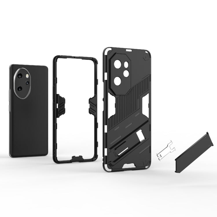 For Honor 100 Pro 5G Punk Armor 2 in 1 PC + TPU Phone Case with Holder(Blue) - Honor Cases by PMC TechLife | Online Shopping South Africa | PMC TechLife | Buy Now Pay Later Mobicred