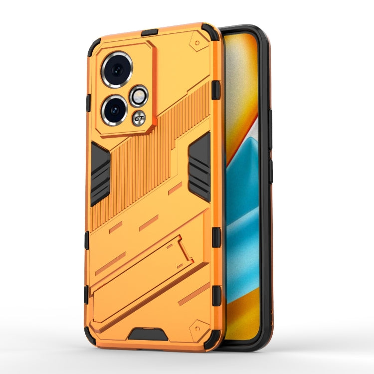 For Honor 90 GT 5G Punk Armor 2 in 1 PC + TPU Phone Case with Holder(Orange) - Honor Cases by PMC Jewellery | Online Shopping South Africa | PMC Jewellery | Buy Now Pay Later Mobicred