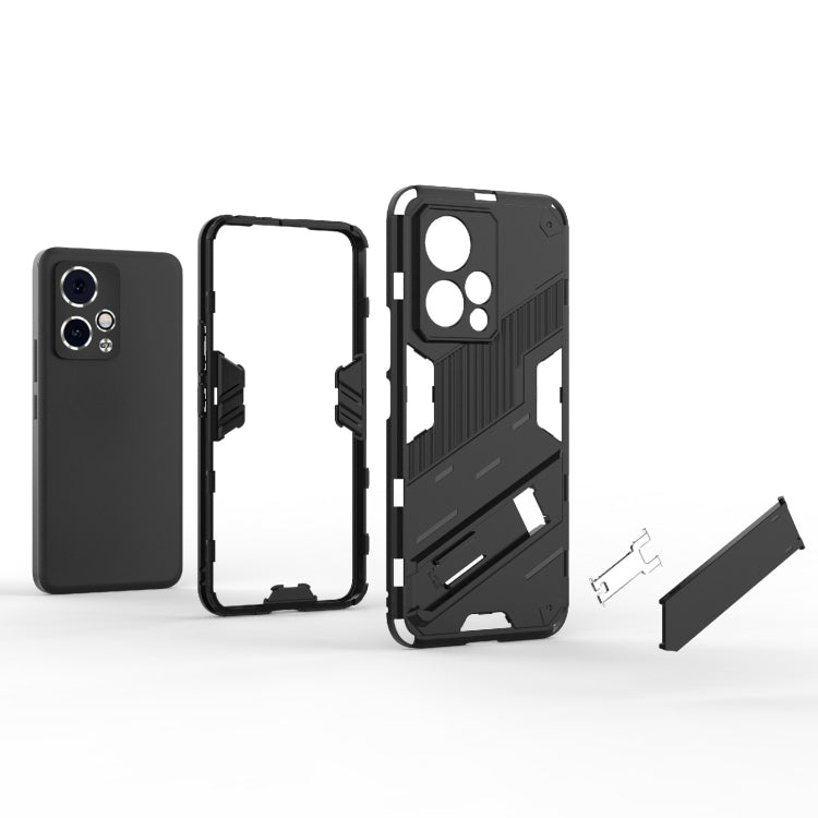 For Honor 90 GT 5G Punk Armor 2 in 1 PC + TPU Phone Case with Holder(Orange) - Honor Cases by PMC TechLife | Online Shopping South Africa | PMC TechLife | Buy Now Pay Later Mobicred