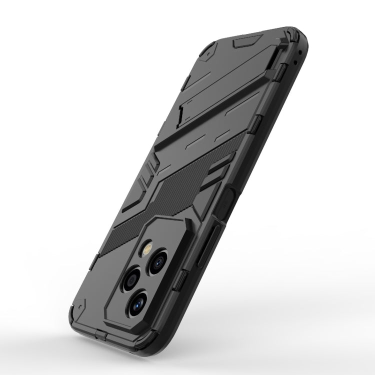 For Honor 200 Lite Global Punk Armor 2 in 1 PC + TPU Phone Case with Holder(Black) - free shipping - PMC TechLife - Order now!