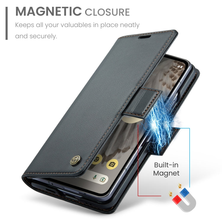 For Google Pixel Fold CaseMe 023 Butterfly Buckle Litchi Texture RFID Anti-theft Leather Phone Case(Black) - Google Cases by CaseMe | Online Shopping South Africa | PMC Jewellery | Buy Now Pay Later Mobicred