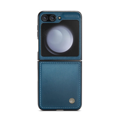 For Samsung Galaxy Z Flip5 CaseMe 023 Butterfly Buckle Litchi Texture RFID Anti-theft Leather Phone Case(Blue) - Galaxy Z Flip5 Cases by CaseMe | Online Shopping South Africa | PMC Jewellery | Buy Now Pay Later Mobicred