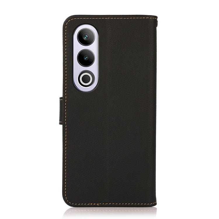 For OnePlus Ace 3V KHAZNEH Custer Genuine Leather RFID Phone Case(Black) - OnePlus Cases by PMC TechLife | Online Shopping South Africa | PMC TechLife | Buy Now Pay Later Mobicred