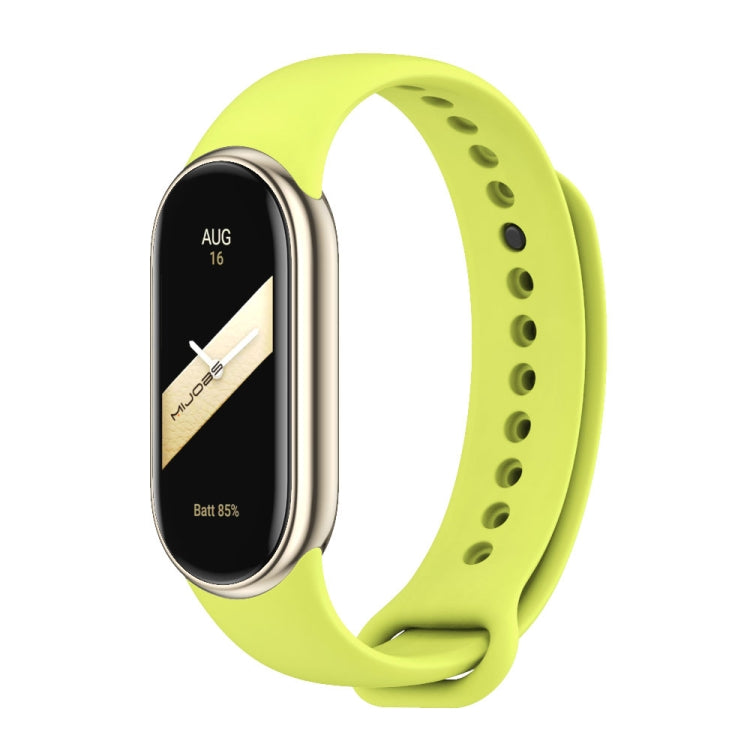 For Xiaomi Smart Band 10 / 9 / 8 Mijobs Solid Color Silicone Watch Band(Grass Green) - free shipping - PMC TechLife - Order now!
