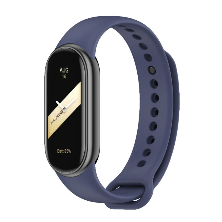 For Xiaomi Smart Band 10 / 9 / 8 Mijobs Solid Color Silicone Watch Band(Midnight Blue) - free shipping - PMC TechLife - Order now!