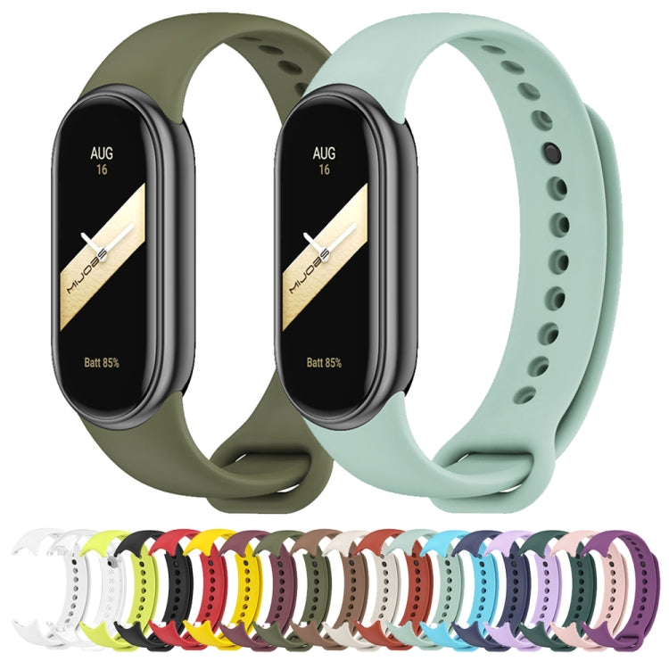 For Xiaomi Smart Band 10 / 9 / 8 Mijobs Solid Color Silicone Watch Band(Grey) - free shipping - PMC TechLife - Order now!