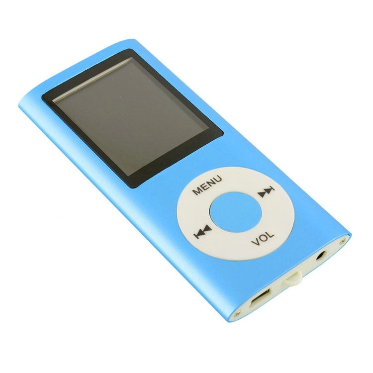 1.8 inch TFT Screen Metal MP4 Player With 16G TF Card+Earphone+Cable(Blue) - MP4 Player by PMC Jewellery | Online Shopping South Africa | PMC Jewellery | Buy Now Pay Later Mobicred