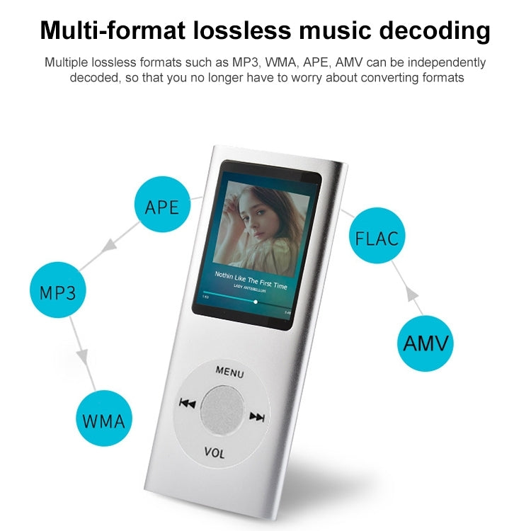 1.8 inch TFT Screen Metal MP4 Player With 16G TF Card+Earphone+Cable(Red) - free shipping - PMC Jewellery - Order now!