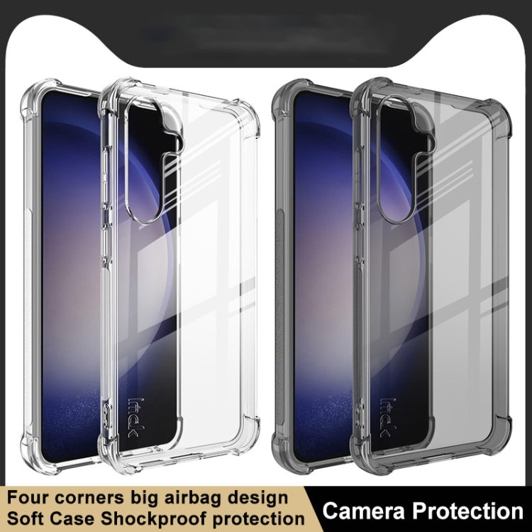 For Samsung Galaxy S24 5G imak Shockproof Airbag TPU Phone Case(Transparent Black) - Galaxy S24 5G Cases by imak | Online Shopping South Africa | PMC Jewellery | Buy Now Pay Later Mobicred