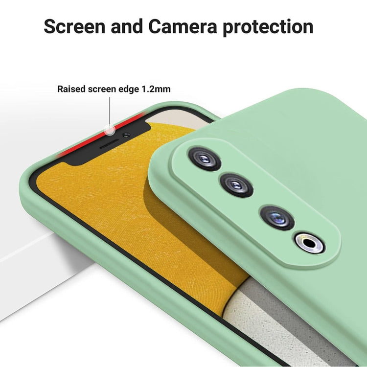 For Honor 90 Pro Pure Color Liquid Silicone Shockproof Phone Case(Green) - Honor Cases by PMC TechLife | Online Shopping South Africa | PMC TechLife | Buy Now Pay Later Mobicred