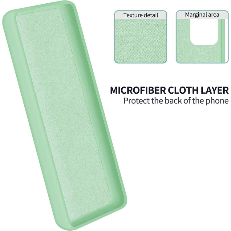 For Honor 90 Pro Pure Color Liquid Silicone Shockproof Phone Case(Green) - Honor Cases by PMC TechLife | Online Shopping South Africa | PMC TechLife | Buy Now Pay Later Mobicred