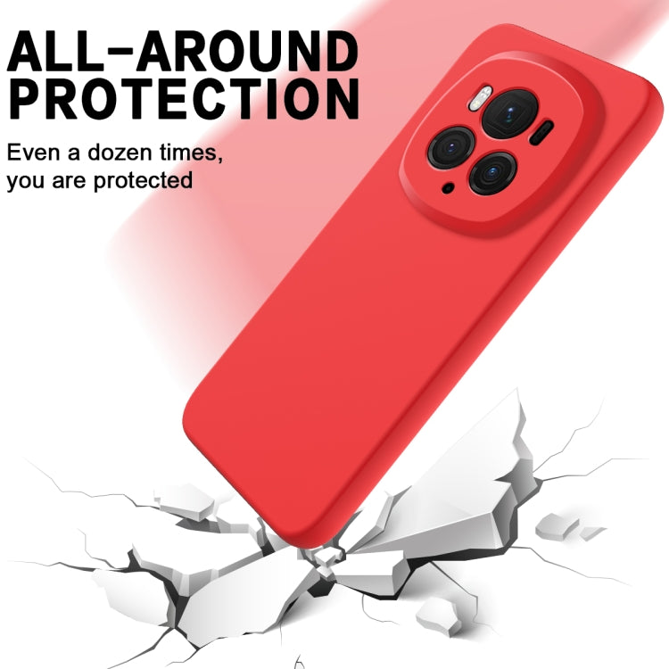 For Honor Magic6 Pro Solid Color Liquid Silicone Dropproof Full Coverage Phone Case(Red) - Honor Cases by PMC TechLife | Online Shopping South Africa | PMC TechLife | Buy Now Pay Later Mobicred