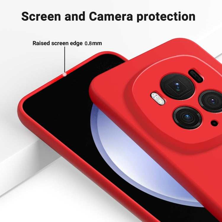 For Honor Magic6 Pro Solid Color Liquid Silicone Dropproof Full Coverage Phone Case(Red) - Honor Cases by PMC TechLife | Online Shopping South Africa | PMC TechLife | Buy Now Pay Later Mobicred