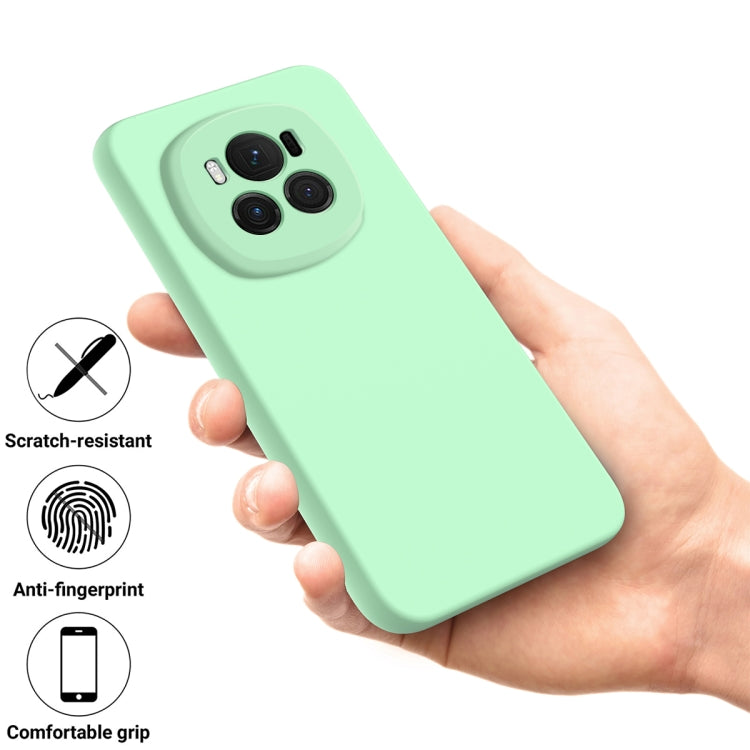 For Honor Magic6 Solid Color Liquid Silicone Dropproof Full Coverage Phone Case(Green) - free shipping - PMC TechLife - Order now!