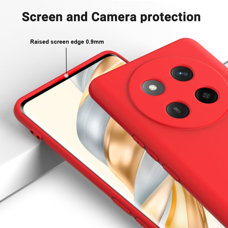 For Honor X60 Pro Solid Color Liquid Silicone Dropproof Full Coverage Phone Case(Red) - free shipping - PMC TechLife - Order now!
