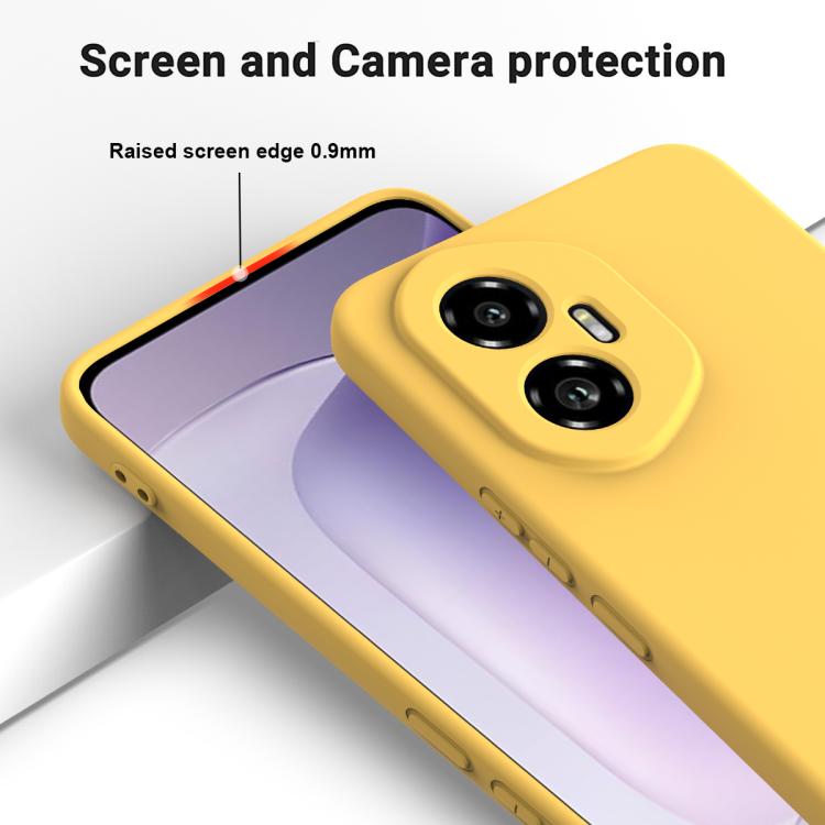 For Honor 300 Solid Color Liquid Silicone Dropproof Full Coverage Phone Case(Yellow) - free shipping - PMC TechLife - Order now!