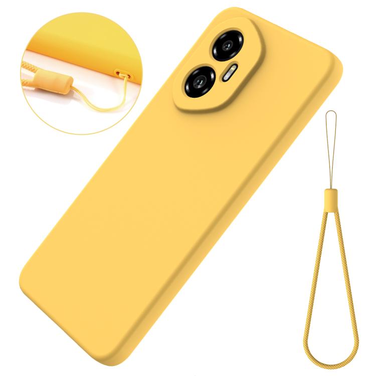 For Honor 300 Solid Color Liquid Silicone Dropproof Full Coverage Phone Case(Yellow) - free shipping - PMC TechLife - Order now!