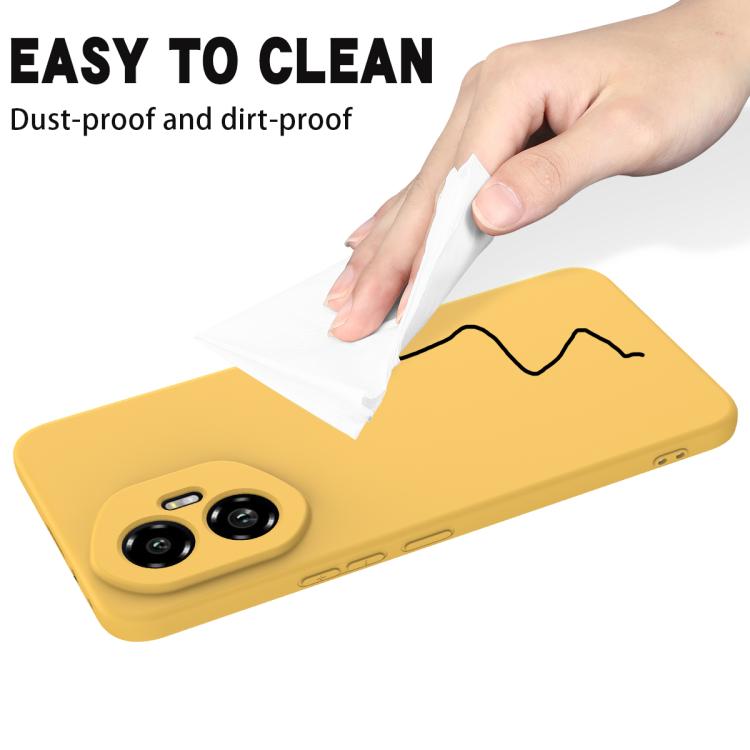 For Honor 300 Solid Color Liquid Silicone Dropproof Full Coverage Phone Case(Yellow) - free shipping - PMC TechLife - Order now!