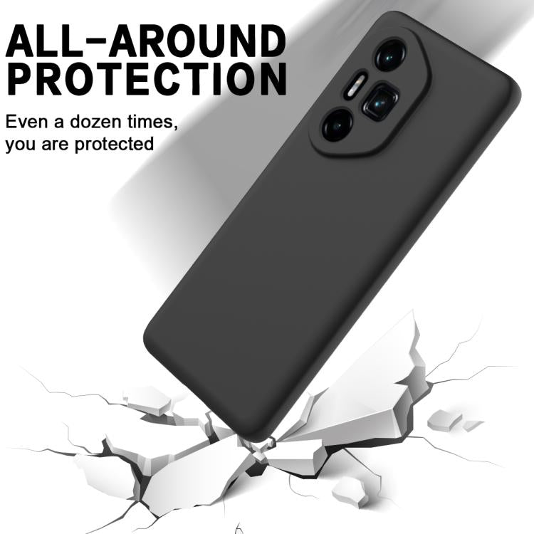 For Honor 300 Ultra / 300 Pro Solid Color Liquid Silicone Dropproof Full Coverage Phone Case(Black) - free shipping - PMC TechLife - Order now!
