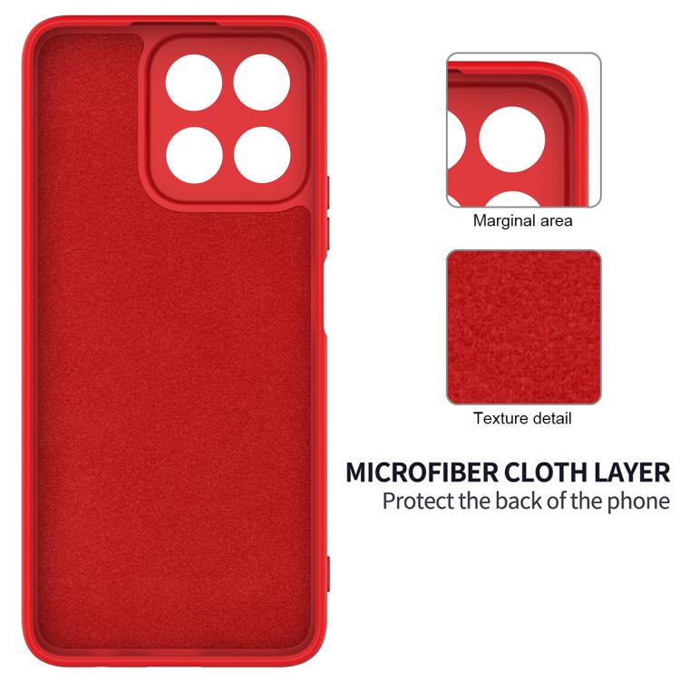 For Honor X6b 5G / Play 60 Plus Solid Color Liquid Silicone Dropproof Full Coverage Phone Case(Red) - free shipping - PMC TechLife - Order now!
