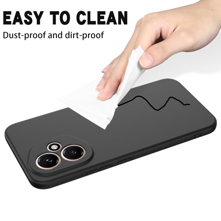 For Honor 400 Global 156.5mm Solid Color Liquid Silicone Dropproof Full Coverage Phone Case(Black) - free shipping - PMC TechLife - Order now!