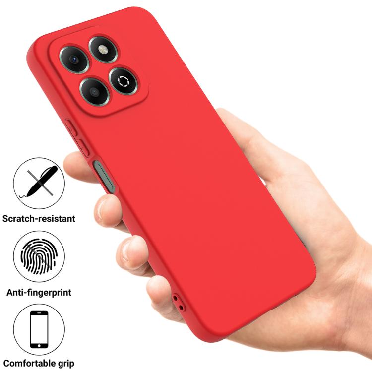 For Honor X6c 4G Solid Color Liquid Silicone Dropproof Full Coverage Phone Case(Red) - free shipping - PMC TechLife - Order now!