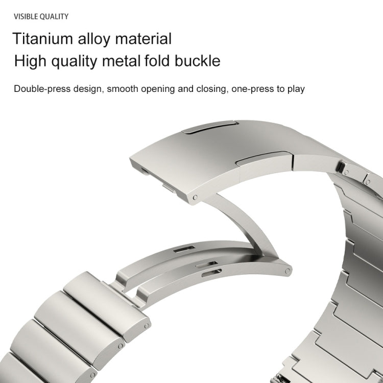 22mm Bamboo Joint Titanium Metal Watch Band(Titanium Gray) - Watch Bands by PMC TechLife | Online Shopping South Africa | PMC TechLife