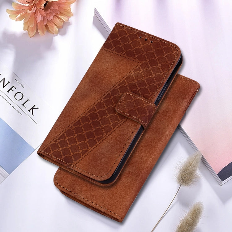 For Google Pixel 9 Pro Seven-shaped Embossed Leather Phone Case(Brown) - free shipping - PMC TechLife - Order now!