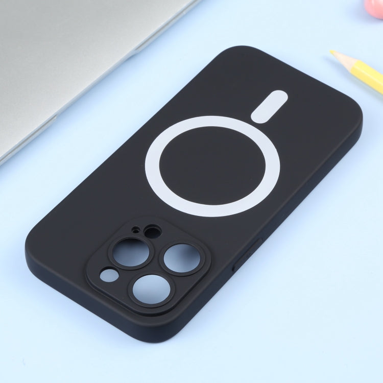 For iPhone 16 Pro Max Liquid Silicone Magsafe Phone Case(Black) - iPhone 16 Pro Max Cases by PMC Jewellery | Online Shopping South Africa | PMC Jewellery | Buy Now Pay Later Mobicred