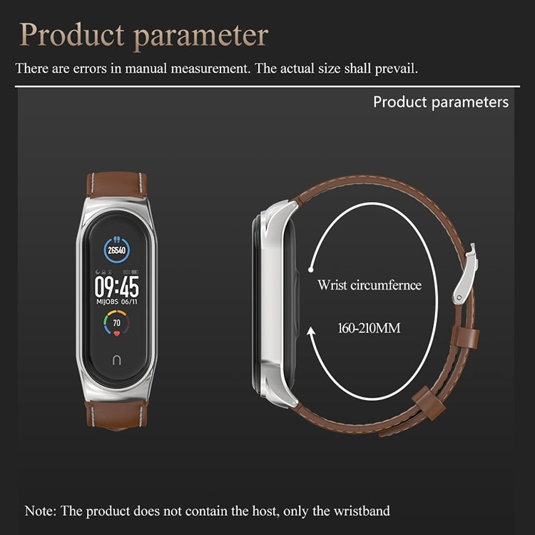 For Xiaomi Mi Band 8 Mijobs CS Case Microfiber PU Leather Watch Band(Grey Silver) - free shipping - PMc TechLife - Order now!