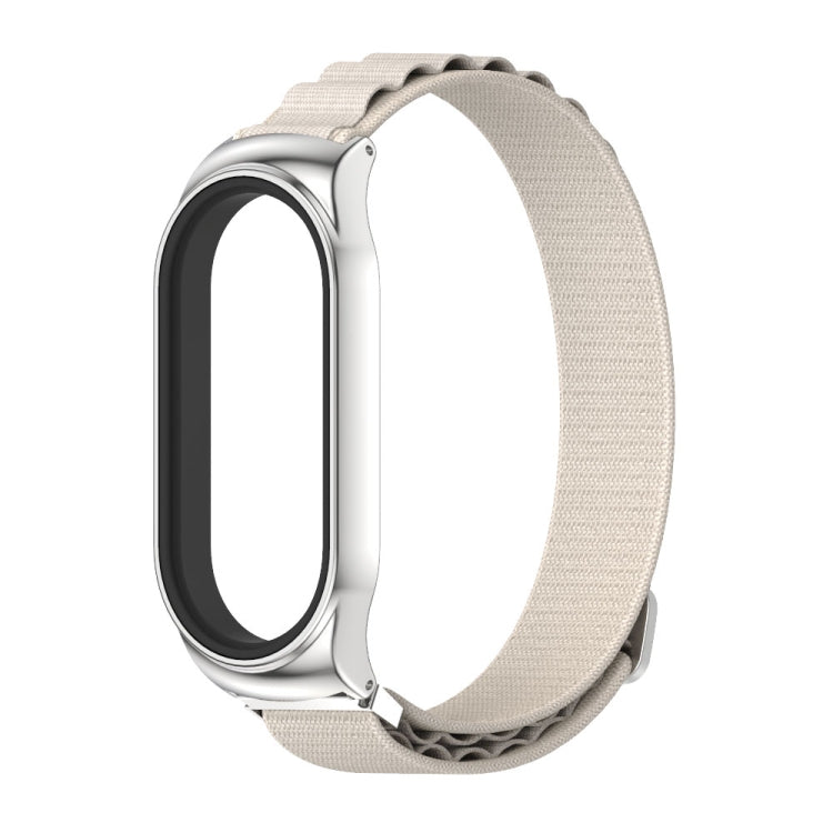 For Xiaomi Mi Band 8 Mijobs CS Case Nylon Breathable Watch Band(Grey Silver) - free shipping - PMc TechLife - Order now!