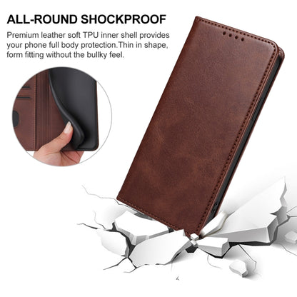 For Ulefone Note 16 Pro Magnetic Closure Leather Phone Case(Brown) - Ulefone Cases by PMC Jewellery | Online Shopping South Africa | PMC Jewellery | Buy Now Pay Later Mobicred