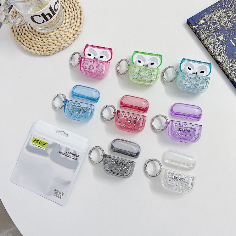 For AirPods 3 Silver Foil Epoxy Bluetooth Earphone Protective Case(Pink) - For AirPods 3 by PMC Jewellery | Online Shopping South Africa | PMC Jewellery | Buy Now Pay Later Mobicred
