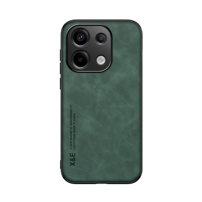 For Xiaomi Redmi Note 13 Pro 4G Skin Feel Magnetic Leather Back Phone Case(Green) - Note 13 Pro Cases by PMC Jewellery | Online Shopping South Africa | PMC Jewellery | Buy Now Pay Later Mobicred